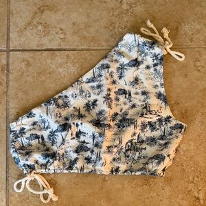 SIR the label Blue and White Crop Top